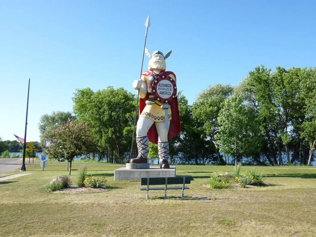 Alxandria, Minnesota's Big Ole statue.